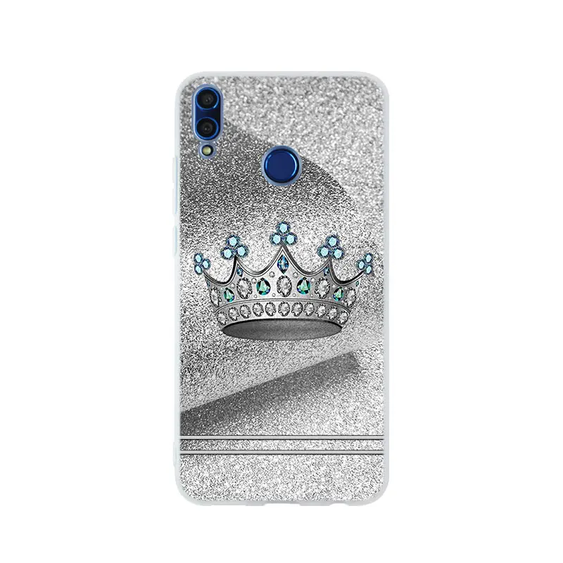 pattern 07 Чехол с черной короной для huawei Honor 9 10 Lite 6X 7X 8X Max, чехол для телефона s 7A 8A 8C V20 PLAY 10i - Цвет: pattern 07