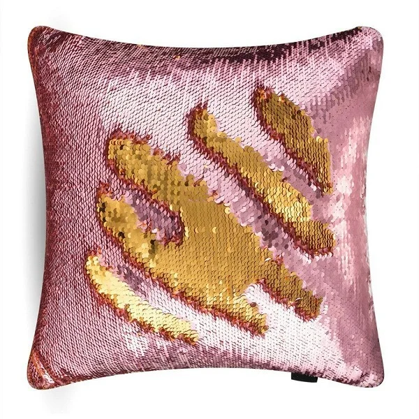 Sequin Mermaid Throw Подушка DIY двухцветная блестящая Волшебная подушка для дивана домашняя Новогодняя декоративная Cojines наволочка - Цвет: 2