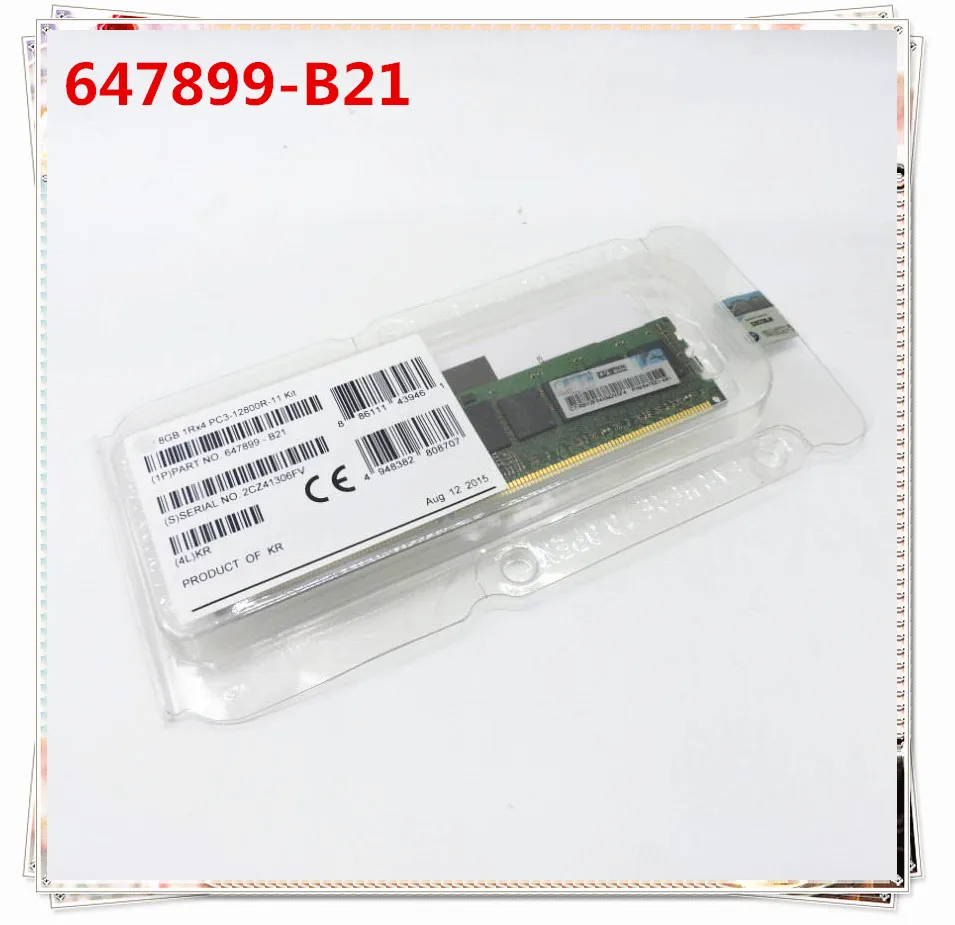 Новый для 647899-b21 664691-001 8 ГБ 1Rx4 PC3-12800R DDR3 гарантия 1 год
