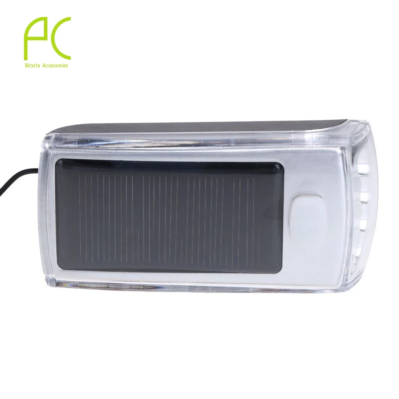 PCycling Солнечная энергия велосипедный светильник светодиодный рожок