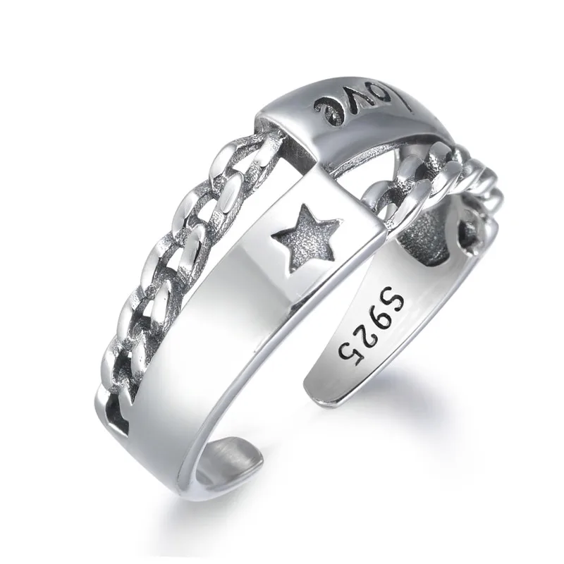 Женские кольца GULICX открытые из стерлингового серебра 925 пробы с резьбой в виде