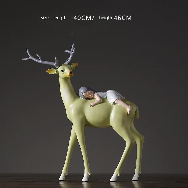 Детская комната Декор для дома мультфильм олень скульптура дисплей Модель