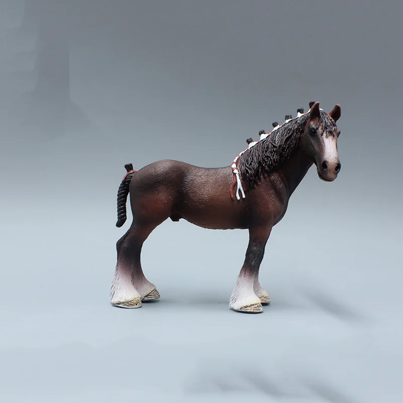 

13cm Clydesdale Horse Models PVC High Quality Toys Gifts Collections