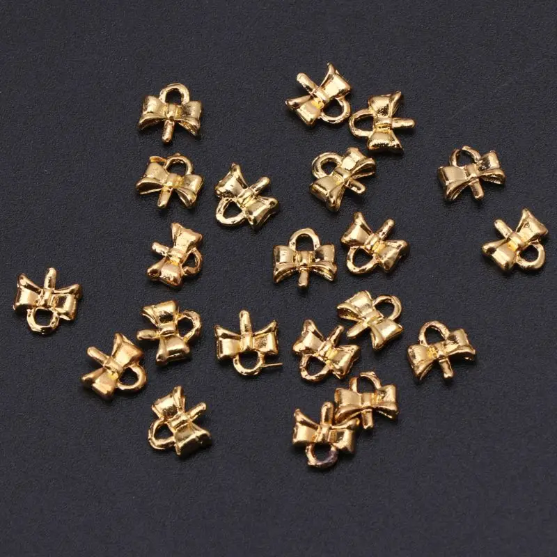 Вешалки-кольца для изготовления ювелирных украшений в форме золотого банта