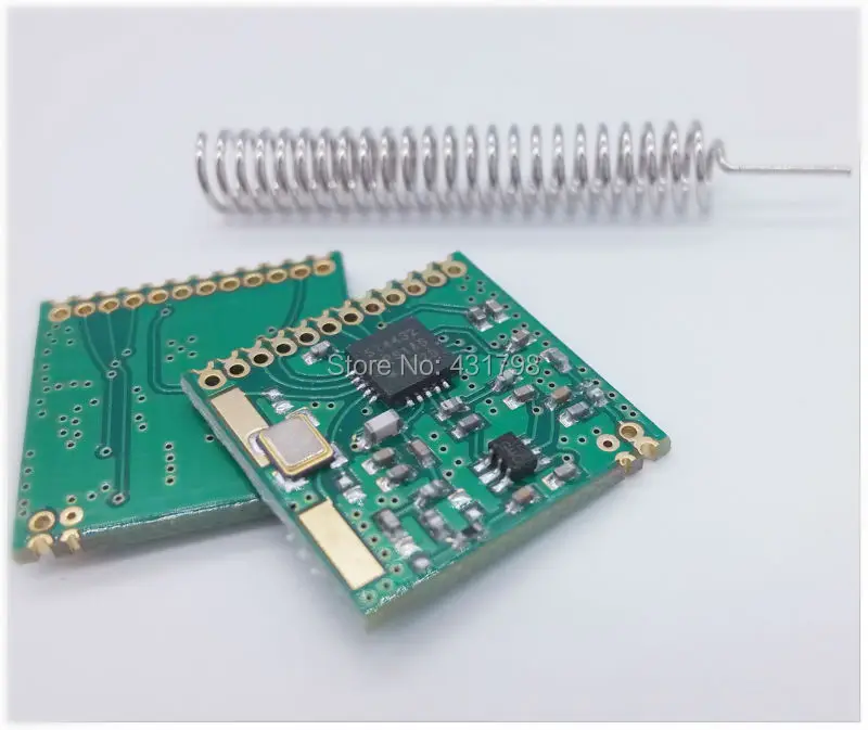 Беспроводной модуль приемопередатчика SI4432 + Расстояние пружинной антенны 1000