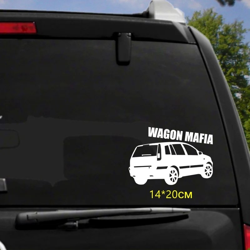 Tri Mishki HZX535 14x20 см wagon mafia наклейки на авто виниловые мотоцикл акссесуары