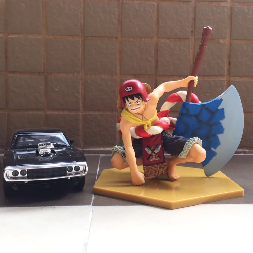 Аниме one piece фигурка Луффи Классическая драка рамка ПВХ Фигурки Коллекция детская