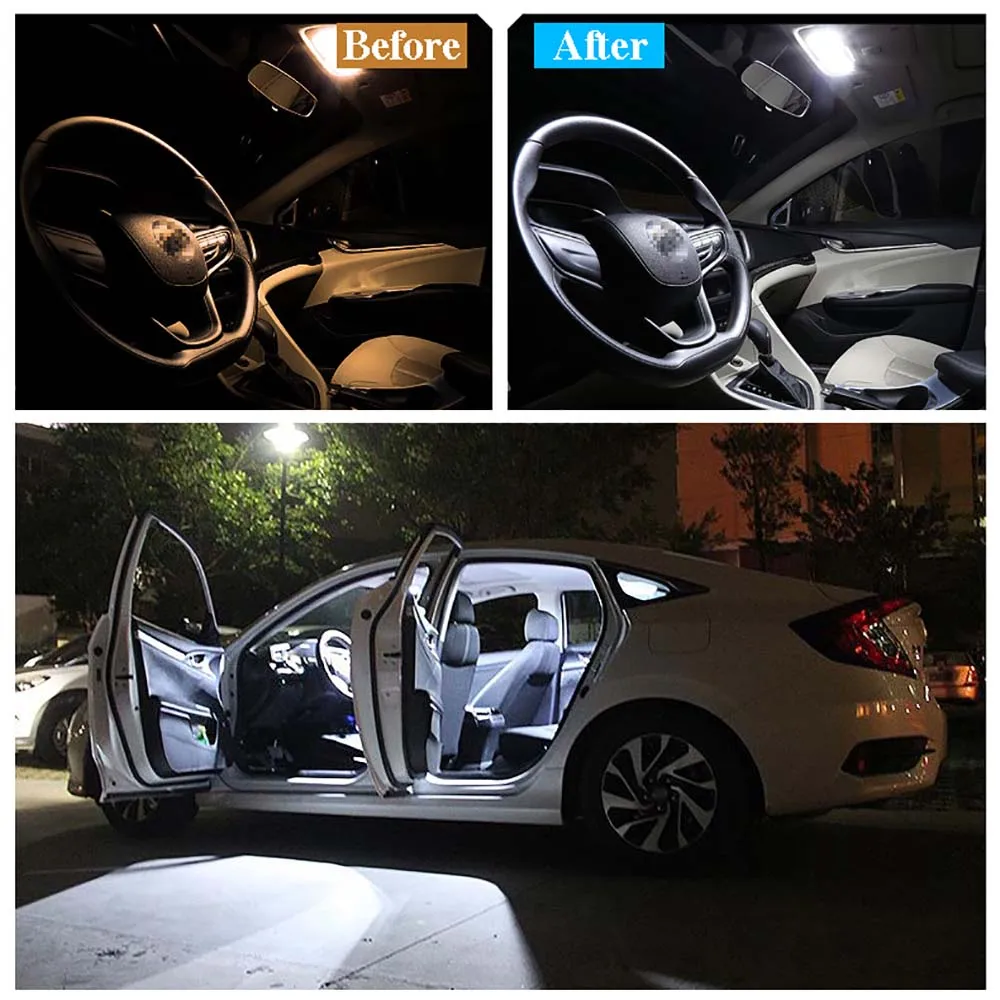 Светодиодные лампы canbus внутренняя Карта Купол пластина багажника лампочки для Nissan Nv200 2010