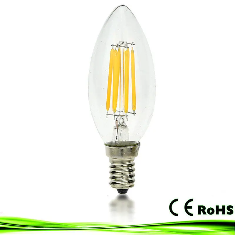 LED Bule E14 E12 2 светодиода 4 6 светодиодов AC 220 В 110 лампа Bombillas с регулируемой яркостью
