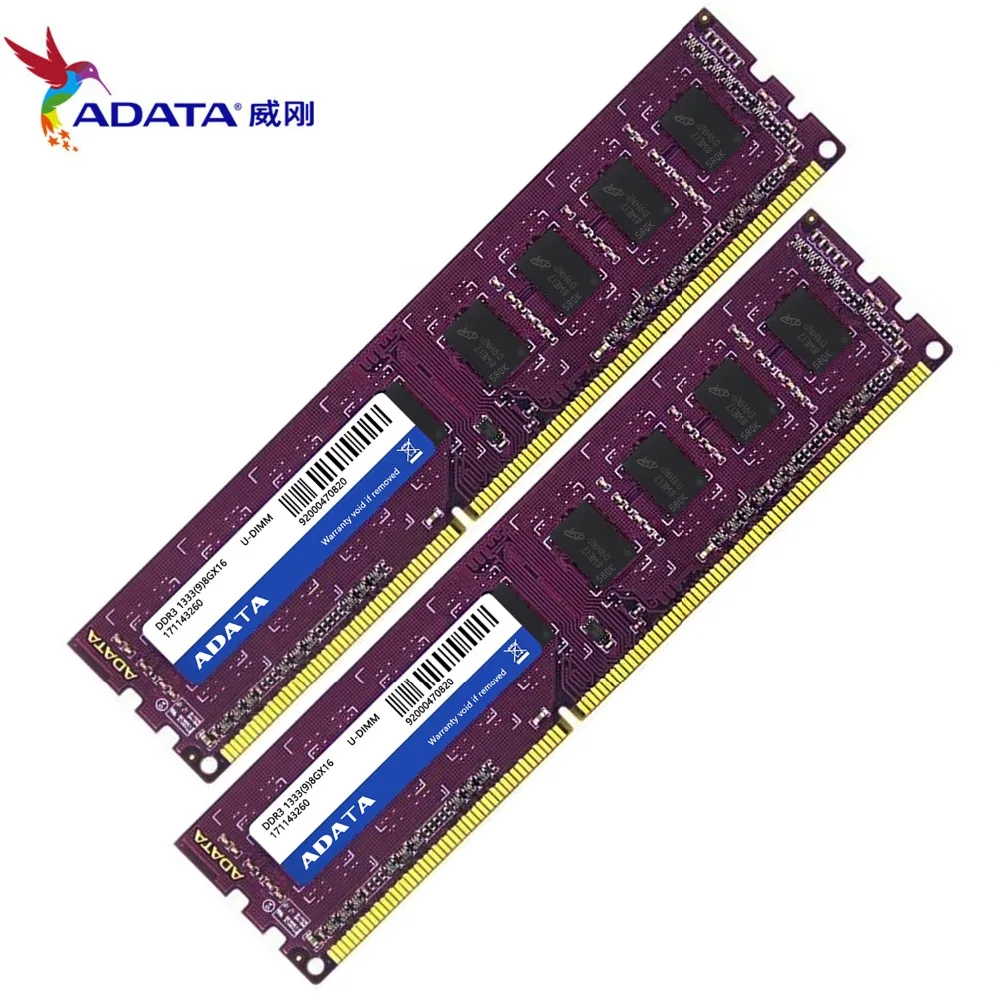 Оперативная память AData DDR3 8 Гб 1333 МГц для настольных ПК Intel DIMM DDR 3 PC3 10600|Оперативная