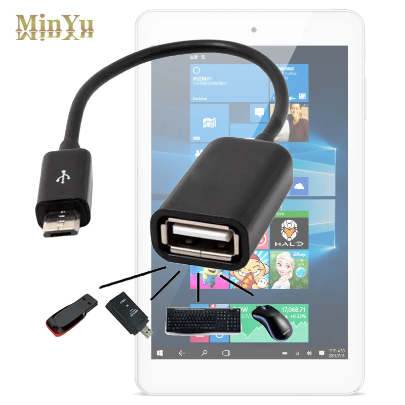 Микро USB 2 0 хост OTG кабель адаптер для Cube i9 iWork 8 Ultimate T8 i7 Remix конвертер|usb 2.0|cable adapterusb