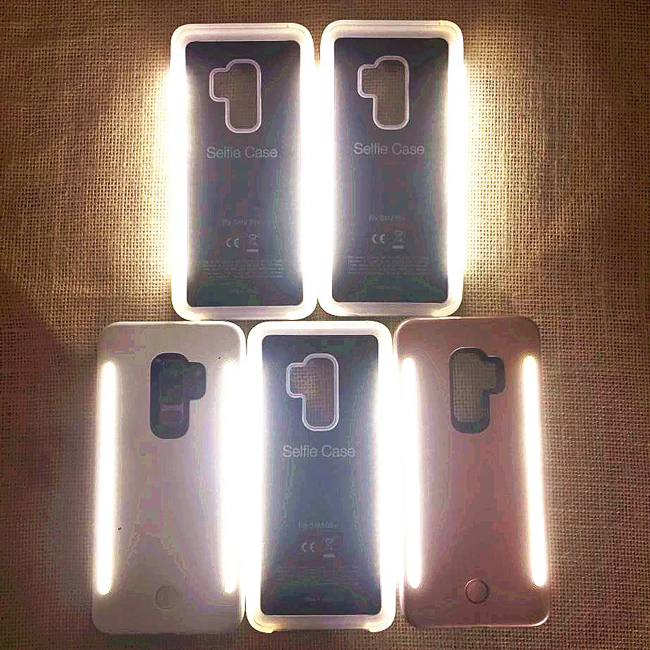Селфи чехол для Galaxy S10 S8 S9 plus с защитой от падения 3 поколения роскошный светящийся