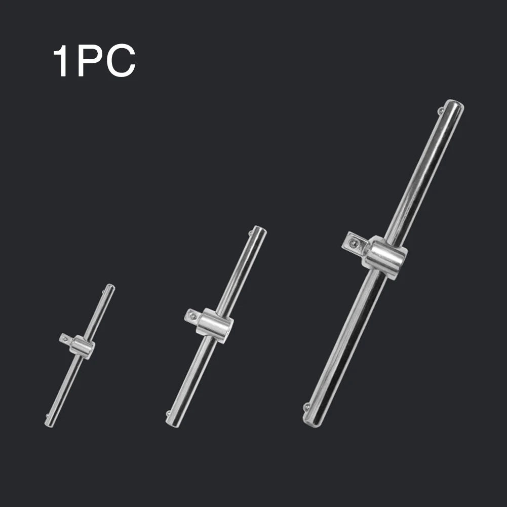 3/8" 1/2" 1/4" Sliding Bar Adjustable Portable Ratchet Crv Steel Drive T-handle Wrench Socket Hex Connection Removal Tool |