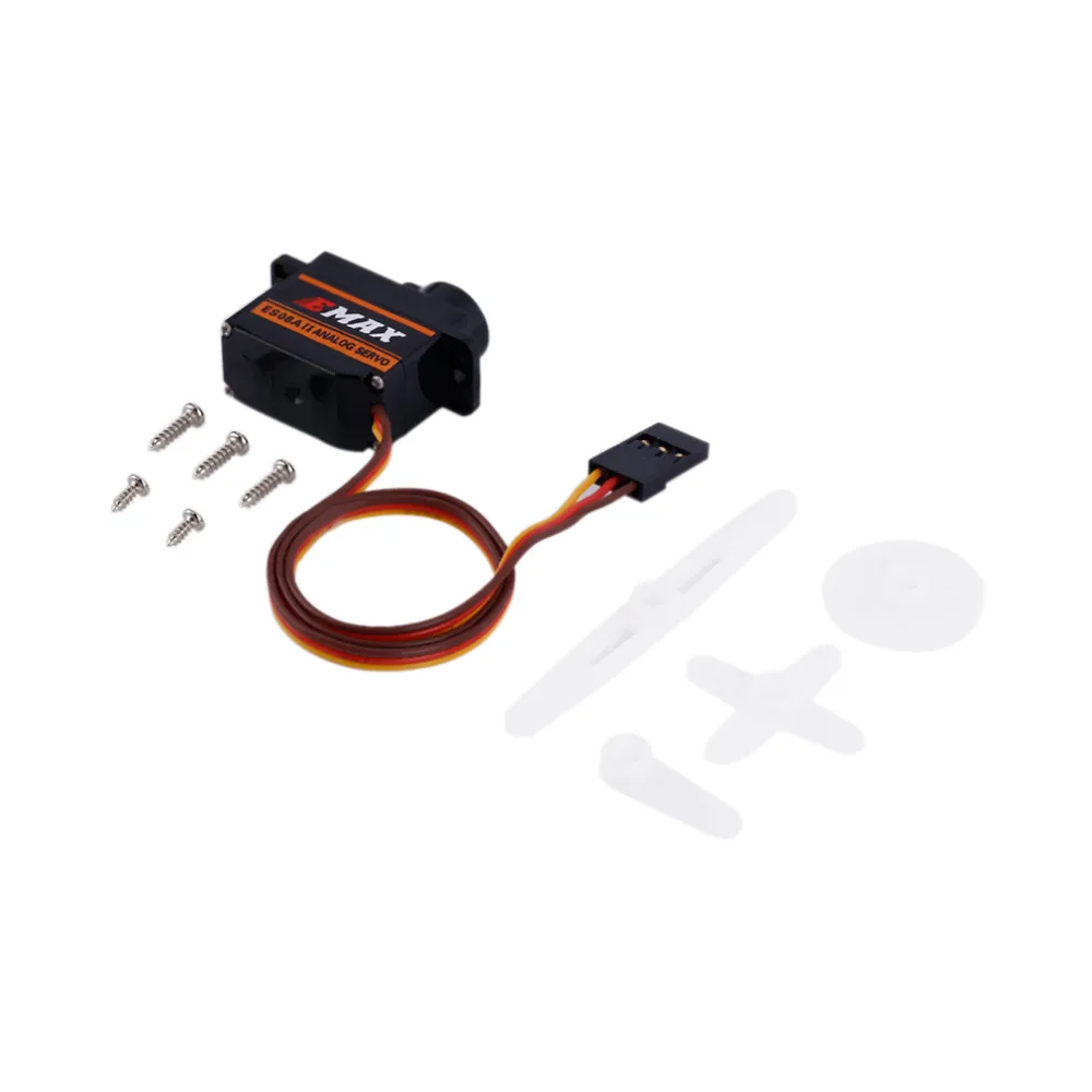 4x EMax 9g Высокочувствительный Mini Sub Micro Servo ES08A 8g ES08 3D RC самолет вертолет ES08MD ES08MA MG90S