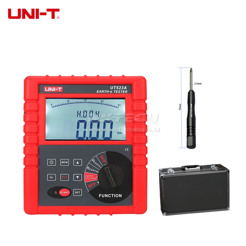 UNI T UT523A тестер сопротивления почвы земли цифровой мегометр 2/3/4 полюс измеритель