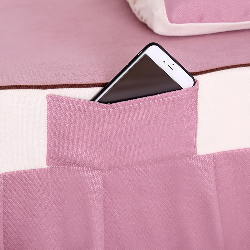 Современный стиль 4 шт. набор для салонов красоты пододеяльник кровать юбка