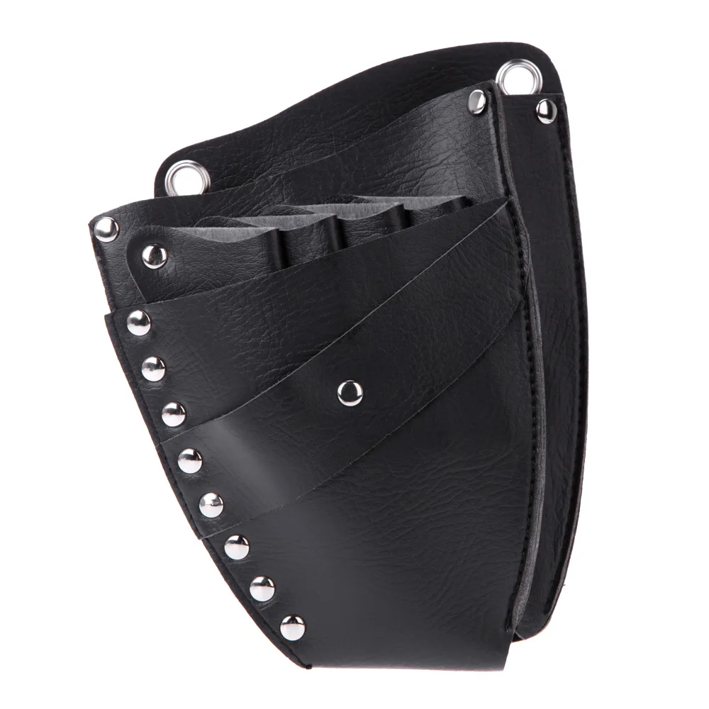 Новая Профессиональная кожаная сумка с заклепками и зажимами для парикмахерских