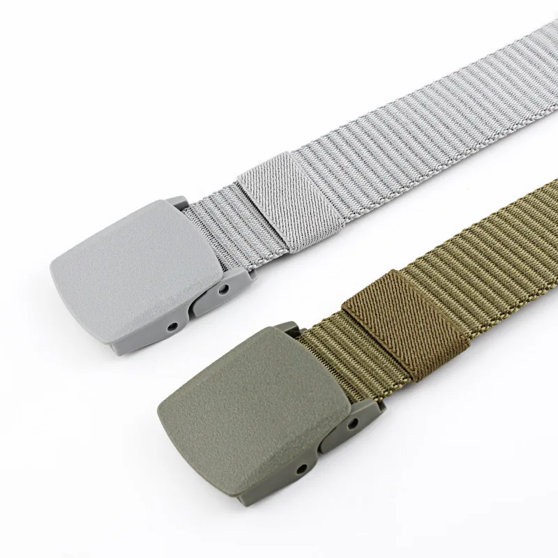 Unisex Canvas belt fashion weaving canvas Plastic Automatic buckle Men causal simple and Women cowboy | Аксессуары для одежды