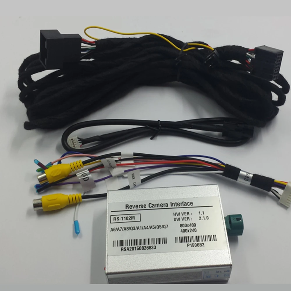 

Car Rear View Camera Video Interface with Dynamic Parking Guidelines For Audi A6 2015