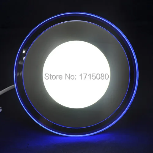 20 Вт круглый светодиодный панельный светильник двухцветный акриловый