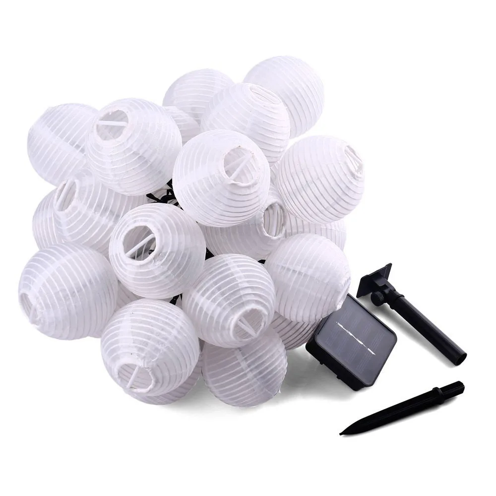 Наружные 6 м 30 светодиодные фонари солнечные гирлянды рождественские огни для