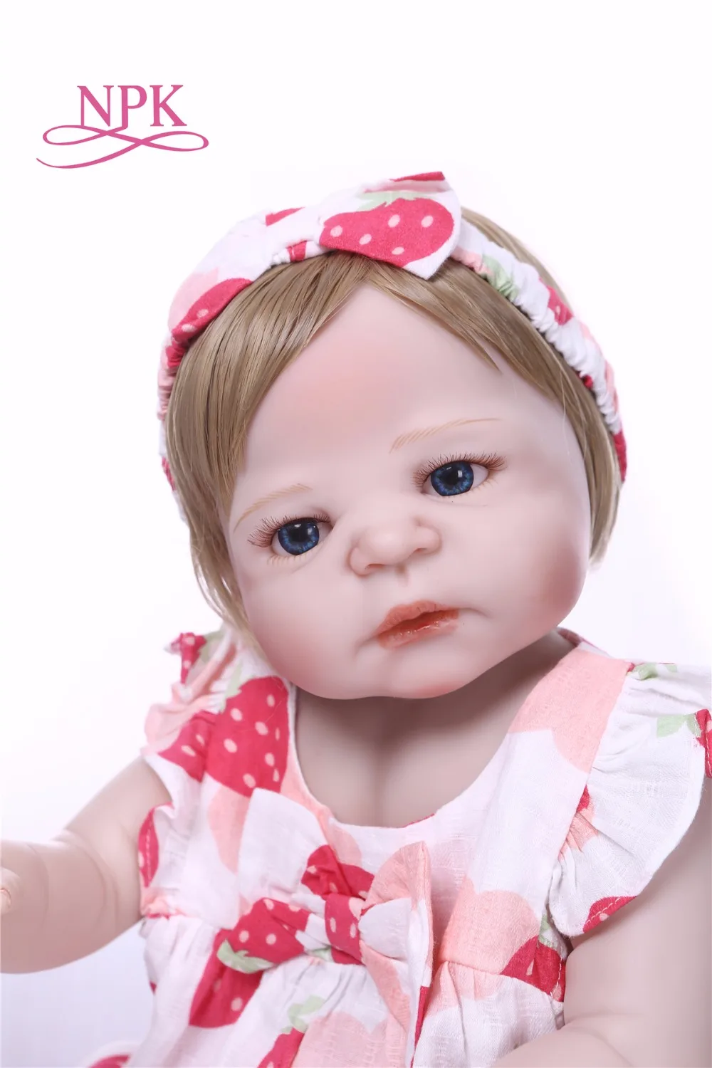 Bebes reborn 23 &quot57 см NPK полный силиконовые возрождается куклы игрушки для девочек
