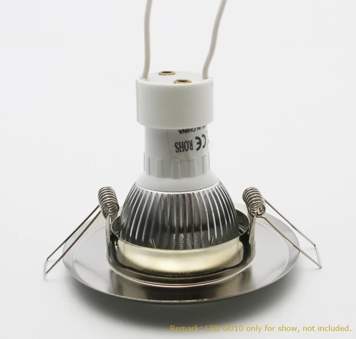 DIY KIT 4 шт оправа прямоугольной формы для GU10 MR16 GU5.3 опорная стойка металлический светодиодный прожектор держатель круглый dia50mm края для Светящиеся стаканы