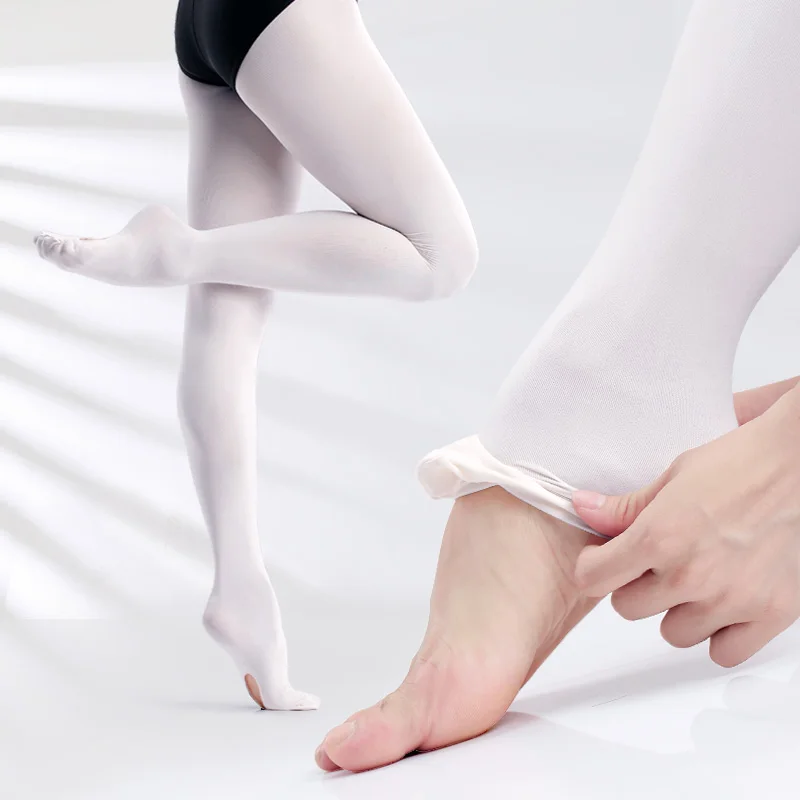 Ballet Tights for Women Girls 3 Pairs Soft Transition Tights Dance Pantyhose Seamless Ballet Stockings With Hole 60D