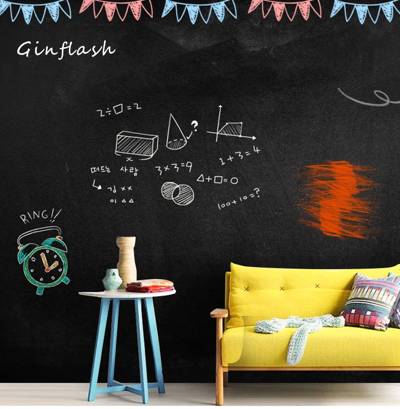 Creative 45x200cm Chalk Board Blackboard Vinyl Draw Chalkboard 45*200CM wall sticker office supplies