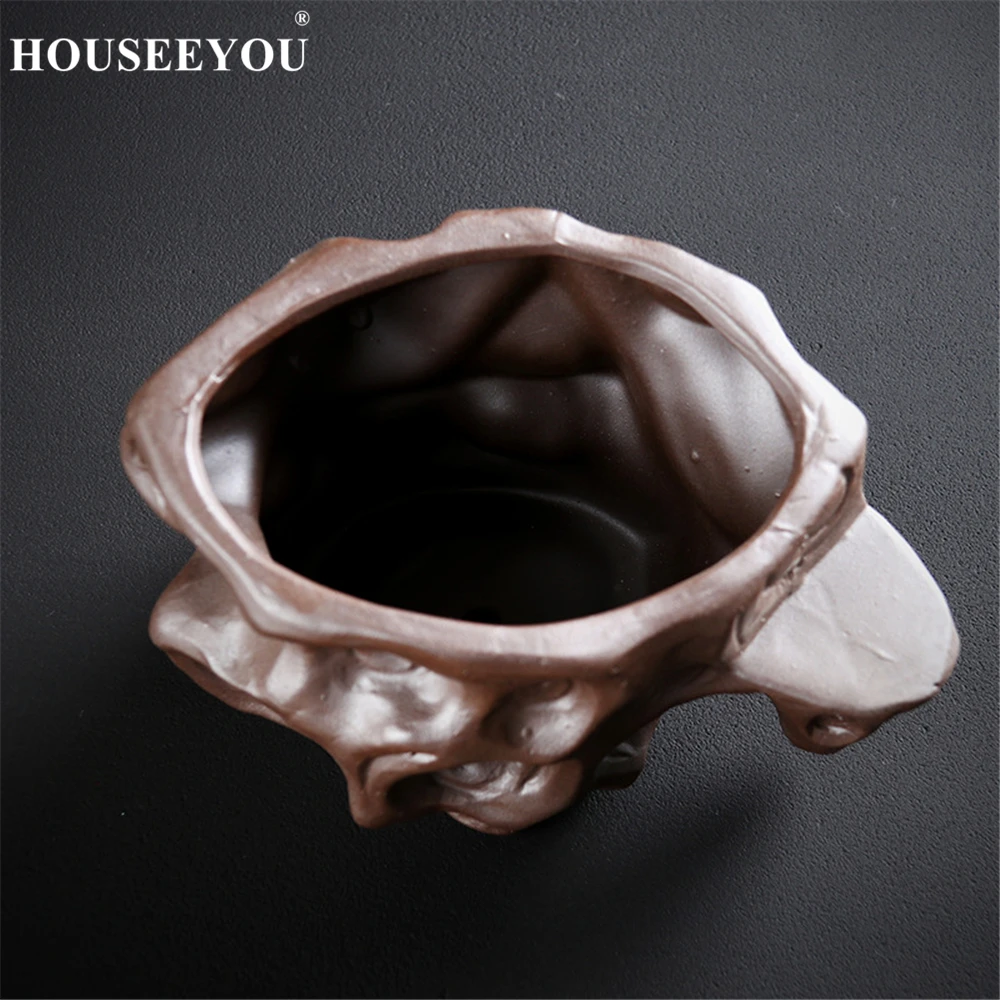 Зеленый горшок для растений в рыбацком стиле дзен фиолетовый песок цветочный