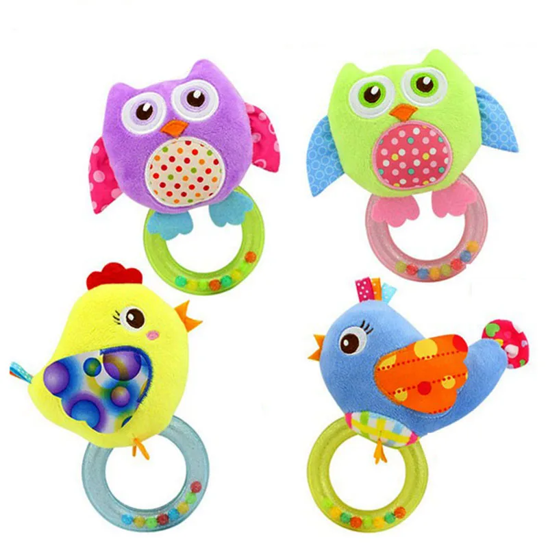 Случайные стиль набивные колокольчики Детские Мультяшные погремушки Игрушка