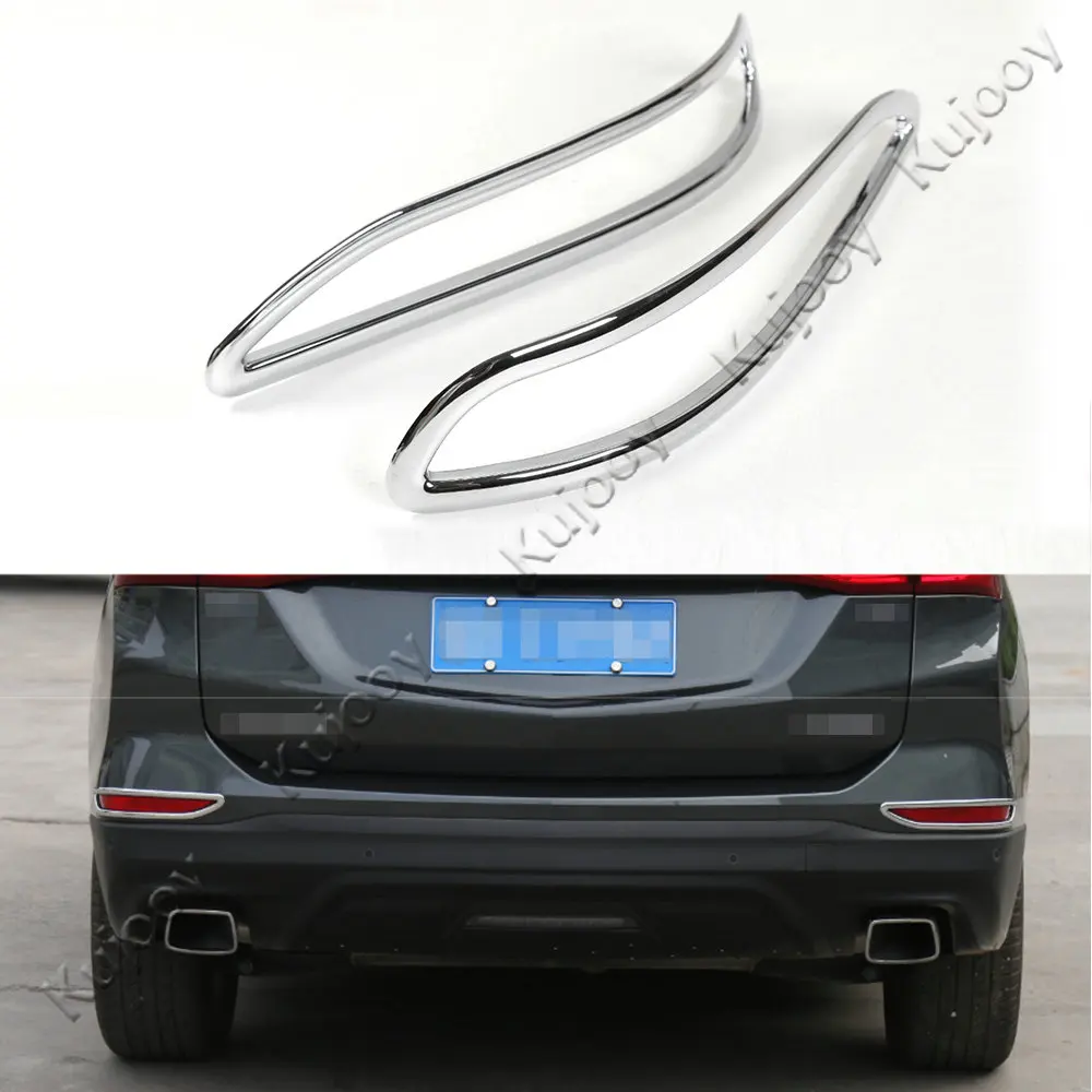 

Chrome ABS Car Rear Fog Light Lamp Frame Sticker Cover Trim for Chevrolet Equinox 2017+ Car Styling