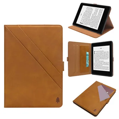 Чехол для планшета ультра тонкий смарт кожаный магнитный для Amazon Kindle Paperwhite 10. поколение высокое качество funda S30 - Цвет: Цвет: желтый