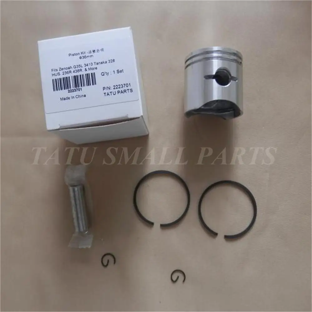 Поршневой комплект G35L 36 мм для ZENOAH G3K BC3400 BK3410 HUS. Набор колец в сборе 436R 23r|zenoah cylinder
