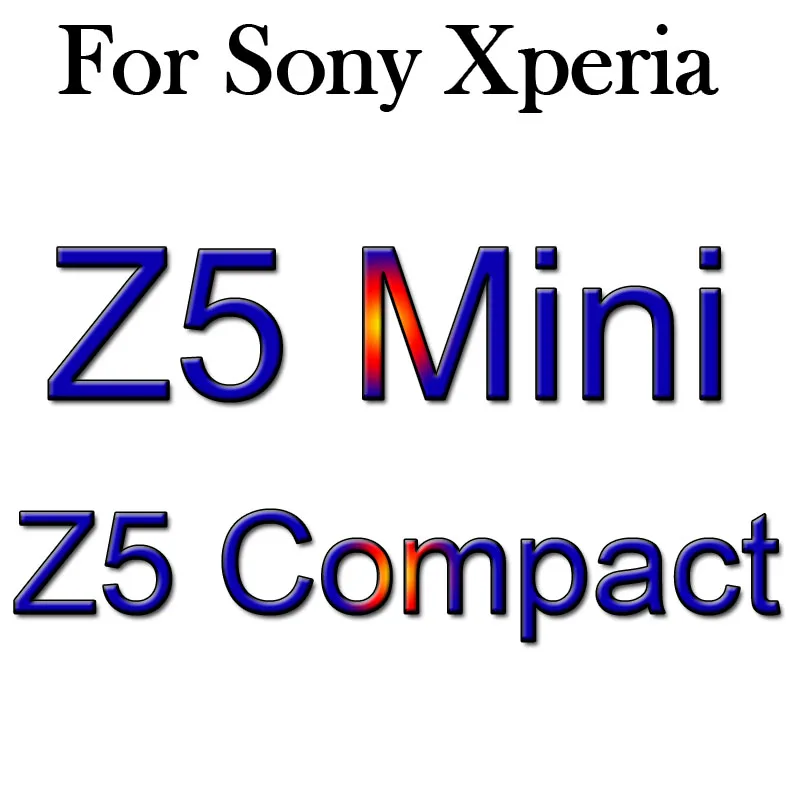 Z5mini С уровнем твердости 9H закаленное Стекло Экран Защитная пленка для sony Xperia E5 E4 E4g E3 Z3 Z4 Z5 компактный T3 XP C3 C4 X C5 M2 M4 Aqua M5 чехол - Цвет: Z5mini