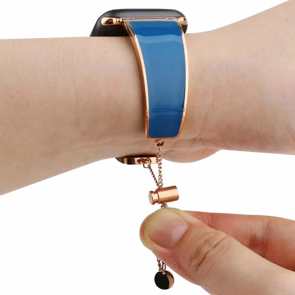 Простой ремешок для iwatch 38 мм полосы 42 44 40 браслет Apple Watch нержавеющая сталь серии 4 3