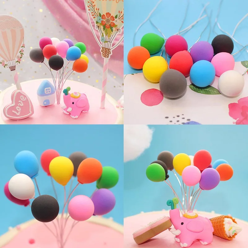 Коллекция розовых и белых единорогов украшения для торта 1 шт. воздушный шар в