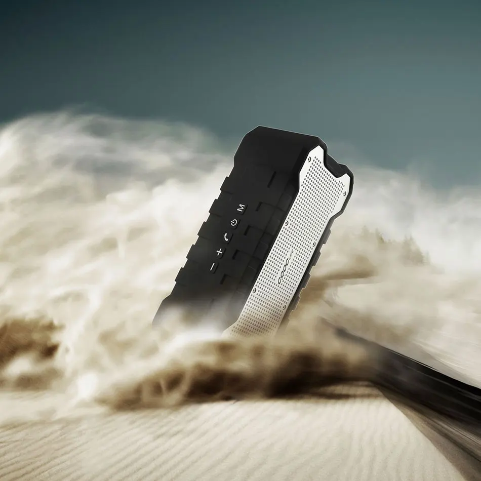 Колонка Bluetooth CRDC для использования на открытом воздухе, портативная, беспроводная, водонепроницаемая, с улучшенными басами, двумя драйверами мощностью 5 Вт каждый, поддержкой A2DP и временем автономной работы до 30 часов.