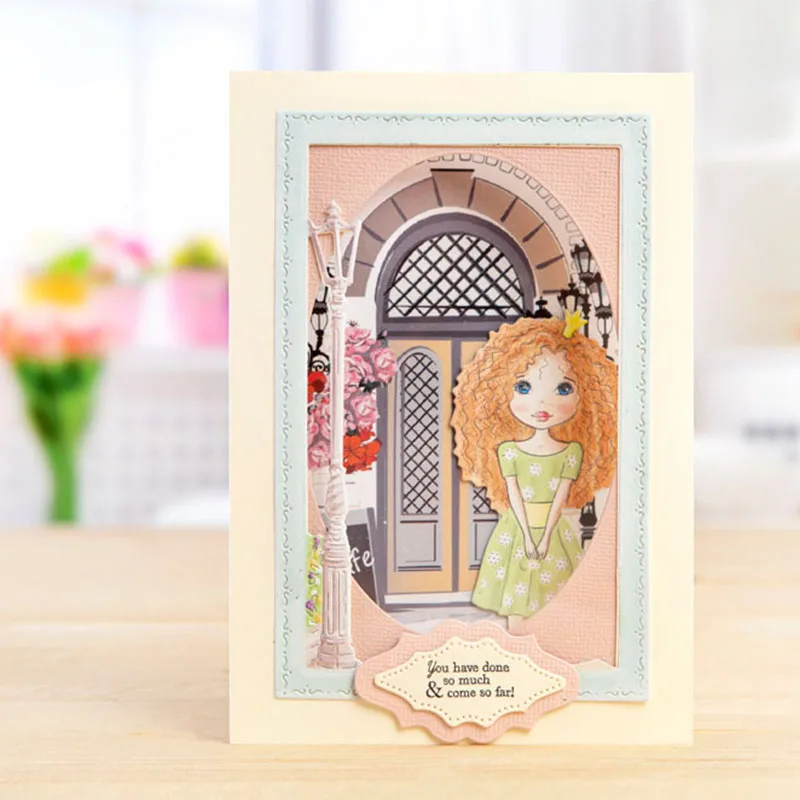 

Fashion Girl Metal Cutting Dies Stencils For DIY Scrapbooking Photo Album Decorative Embossing Paper Cards Craft Die Cut 2019