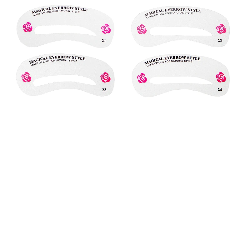 Набор трафаретов для макияжа бровей 24 шт. трафареты рисования руководство