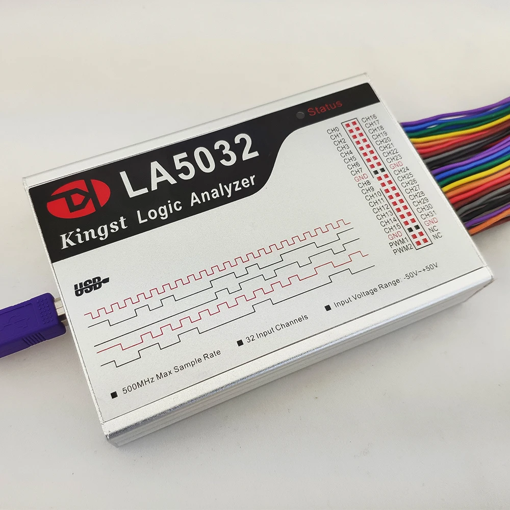 Kingst LA5032 USB логический анализатор 500M Максимальная скорость выборки 32 канала 10B
