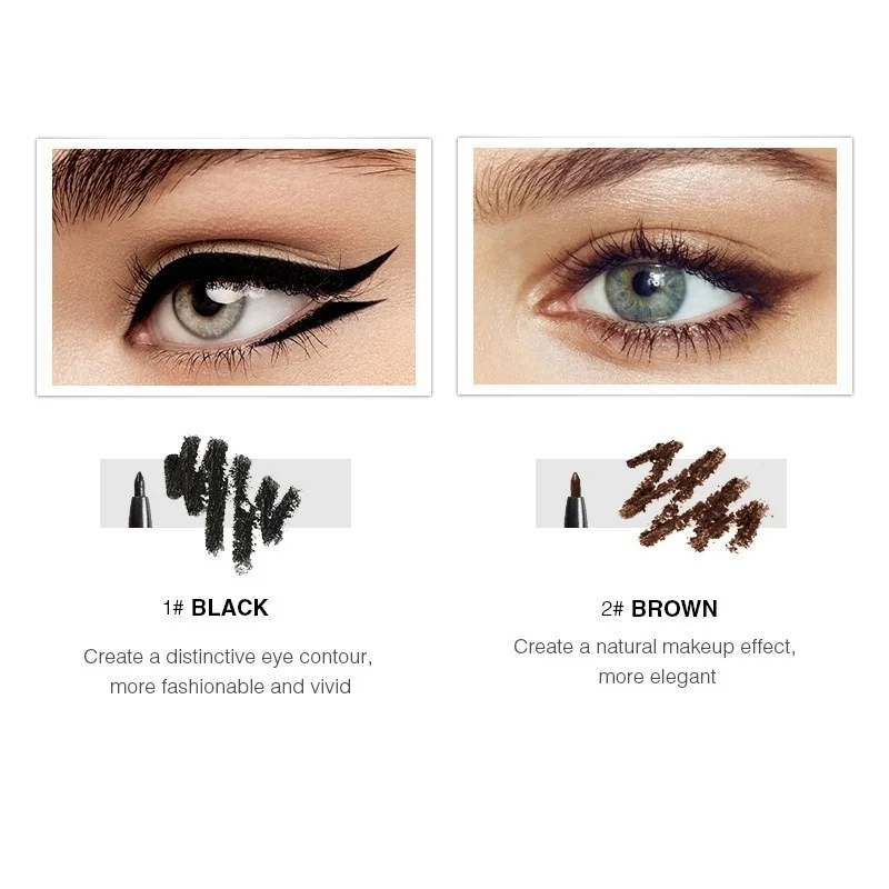Водостойкий карандаш для глаз Гладкий гель подводка дымчатый макияж Eyes стойкая