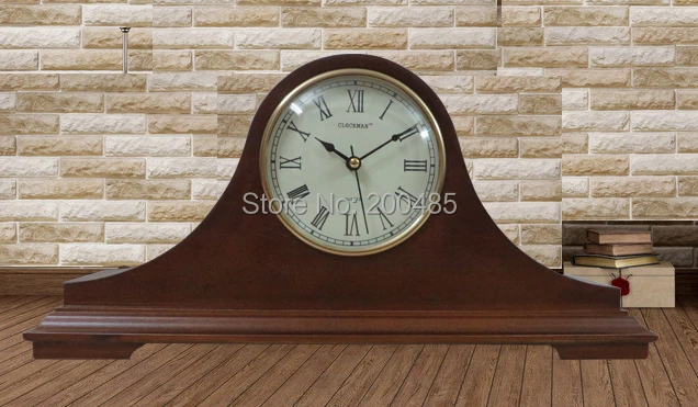 Napoleon hat wooden antique mantle table clock with westminster chime desk | Дом и сад