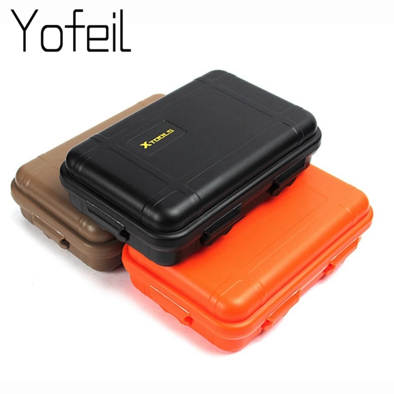 

Portable Shockproof Outdoor Airtight Sponge Storage Case Survival Tool Container Anti Pressure Carry Plastic Waterproof Box