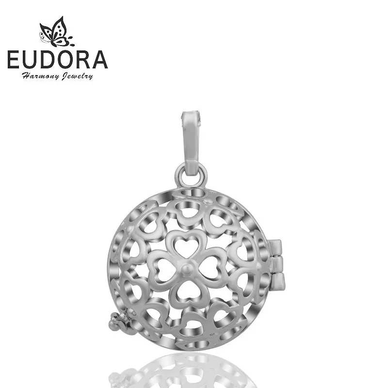 H175 16mm flower Юдора 16 мм Гармония мяч плавающие медальоны мексиканский кулон бола медальон для аромотерапии клетка кулон для 16 мм Ангел звонящий беременный шар - Окраска металла: H175 16mm flower