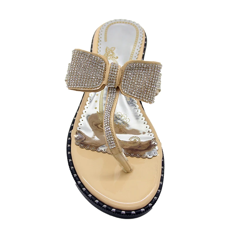 2018 г. Новые Модные женские шлепанцы с бабочкой сандалии на плоской подошве | Обувь