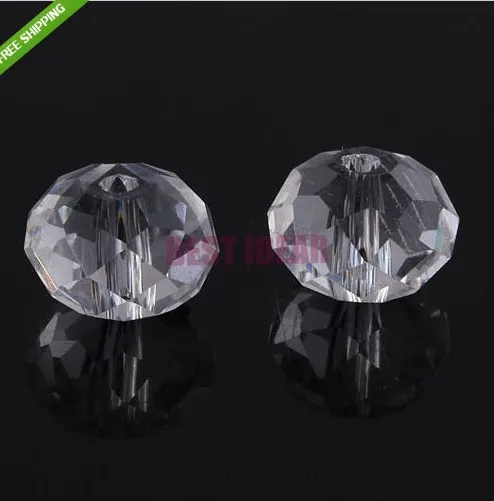 

Free Shipping! 4MM Glass Crystal Loose Beads Clear White Color Faceted Rondelle Round Beads 1000pcs