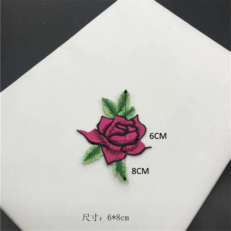 1 комплект вышивка розы для одежды 8 х7 см|iron on patches|iron onsticker iron |