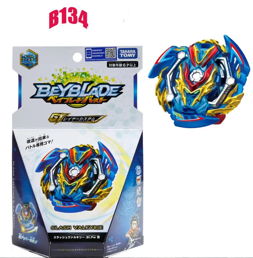 B134 Подлинная TAKTRA TOMY Bey Bay Burst GT B-142 клоун ведьма Дракон взрыв гироскоп игрушки - Цвет: B134