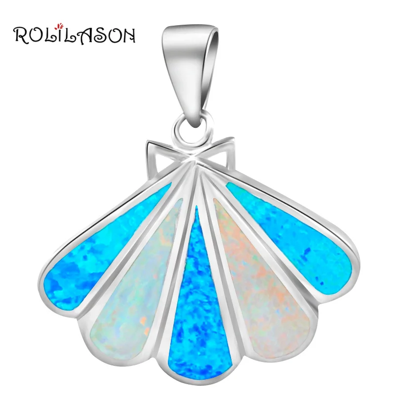 Фирменный дизайн Оптовая и розничная Синий огненный опал Серебро штамп Цепочки